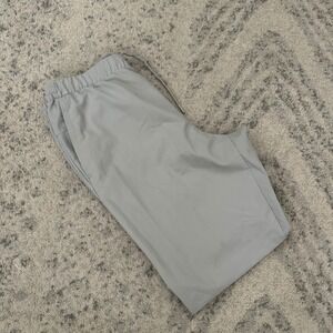 Lululemon New Venture Trouser Pique Fabric Mens M Gray Tapered Athletic Pants